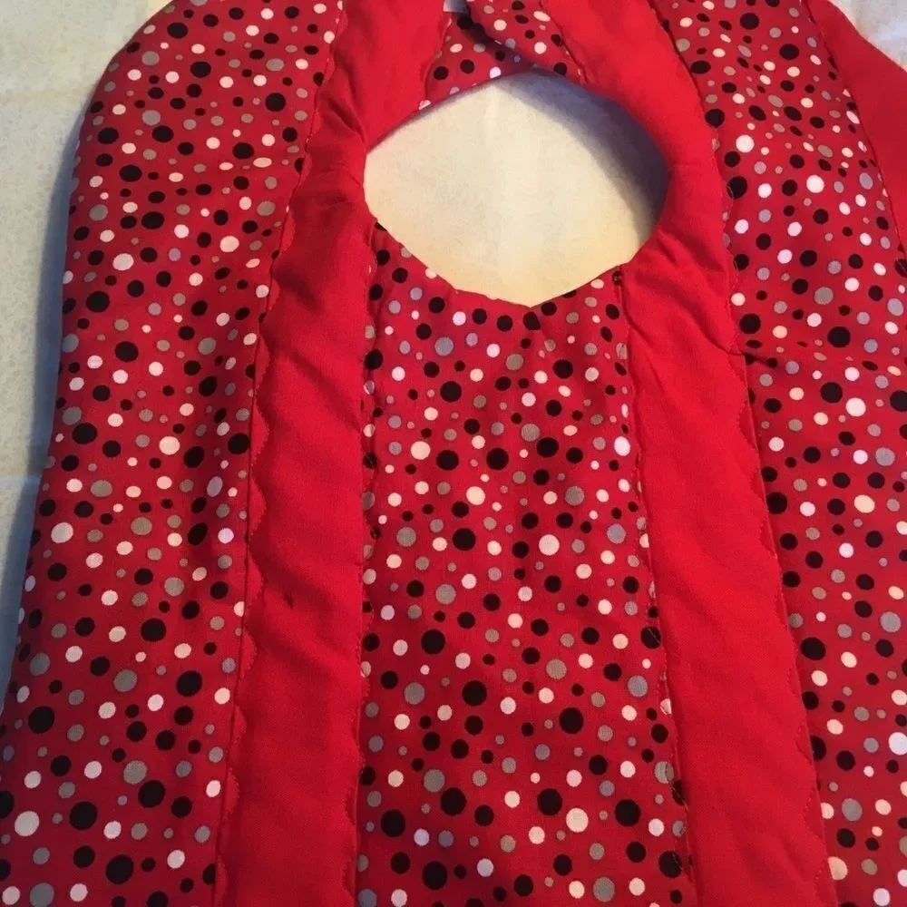 3/$25 or $12 ea. NWT Handmade Quilted Reversible Baby Bib.